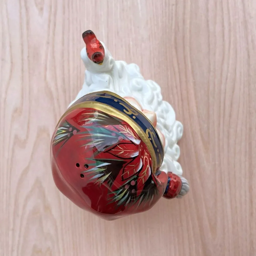 Hand Painted Santa Claus Salt & Pepper Christmas Shaker Set Large 4.5